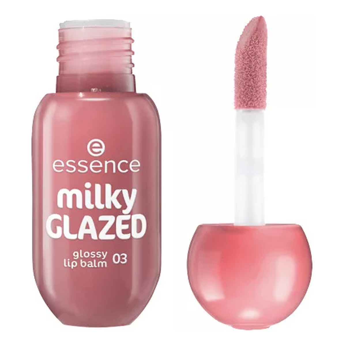 Essence Milky GLAZED glossy lip balm lśniący balsam do ust 4ml 2l