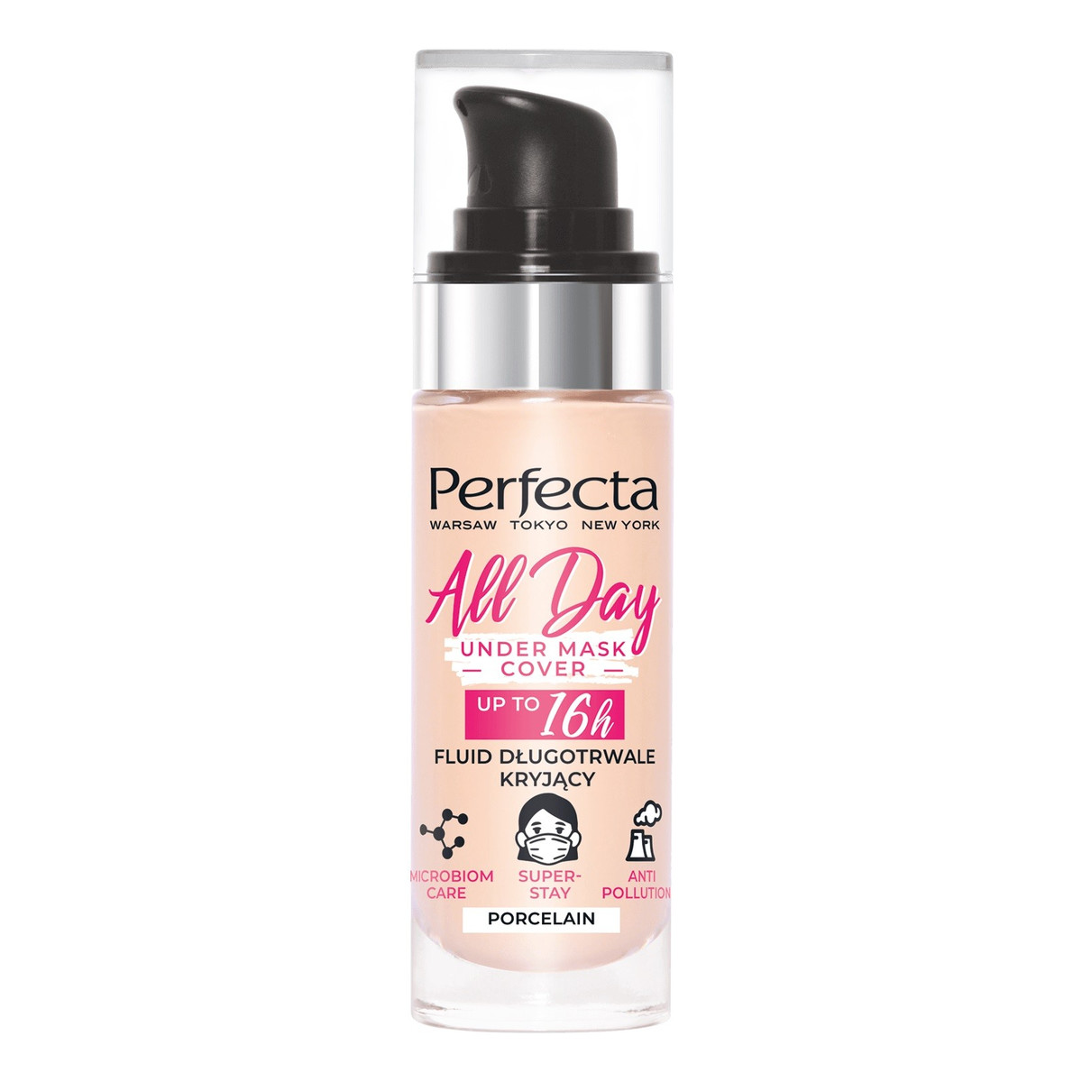 Perfecta All Day Under Mask Cover Podkład długotrwale kryjący 30ml