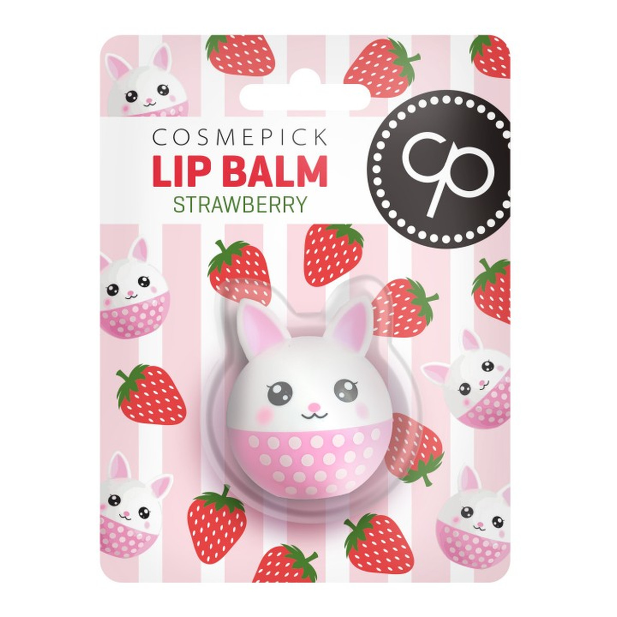 Cosmepick Lip Balm Strawberry Bunny Balsam do ust 6g