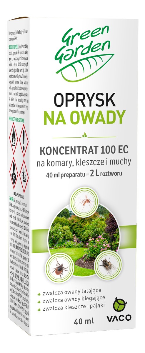 Green garden oprysk na owady (komary,kleszcze i muchy)-koncentrat 100 ec