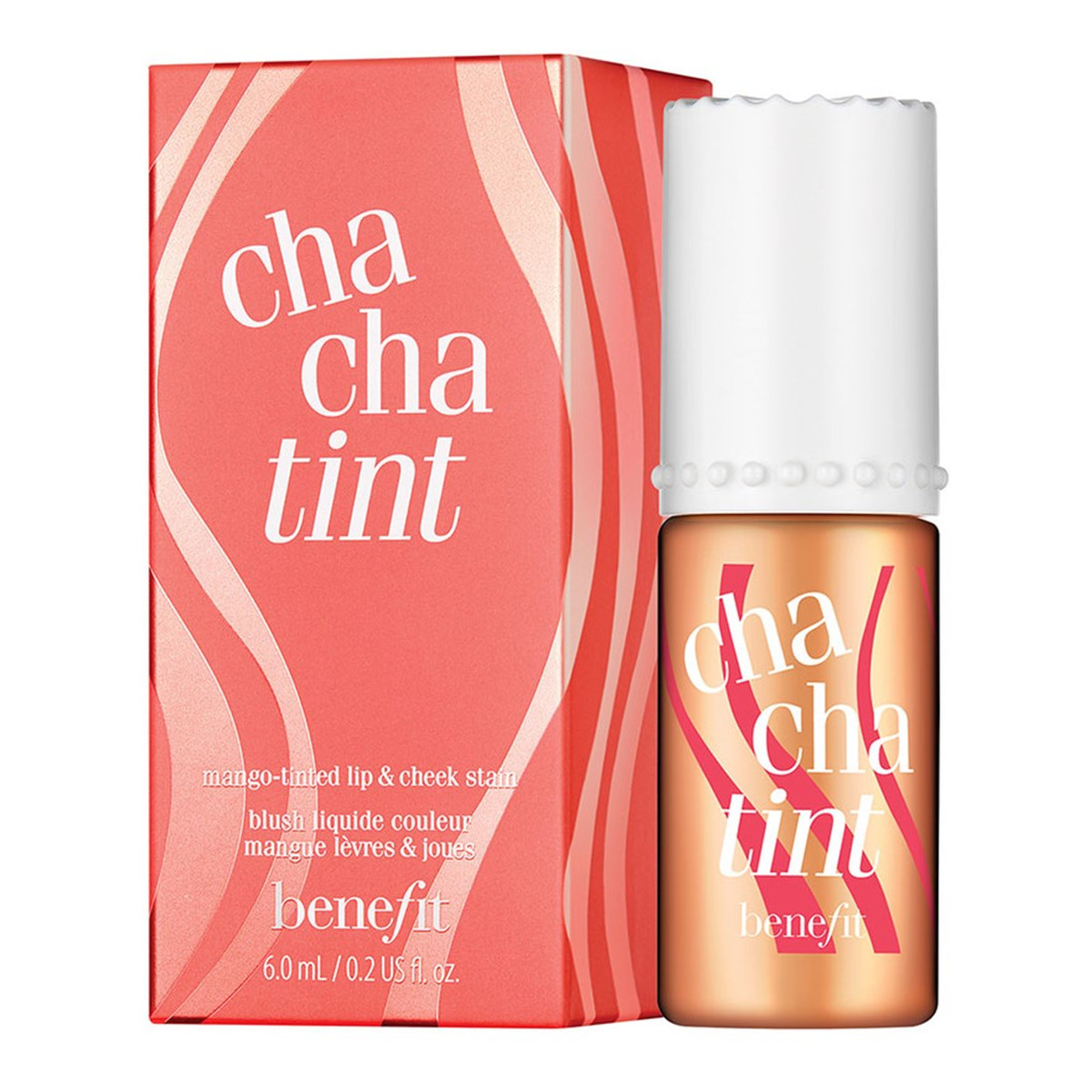 Benefit Chachatint Cheek & Lip Stain róż w płynie do ust i policzków Mango 6ml