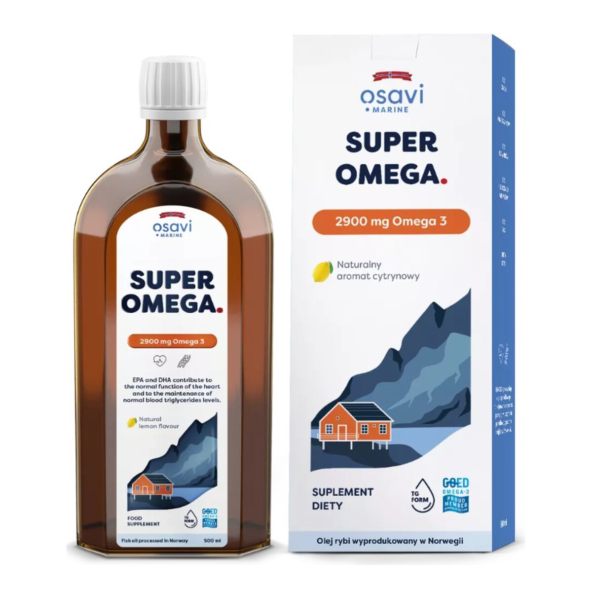 Osavi Super Omega suplement diety Cytryna 500ml