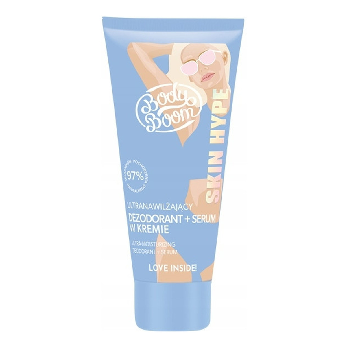 Body Boom Skin Hype Ultranawilżający Dezodorant + Serum W Kremie 50ml