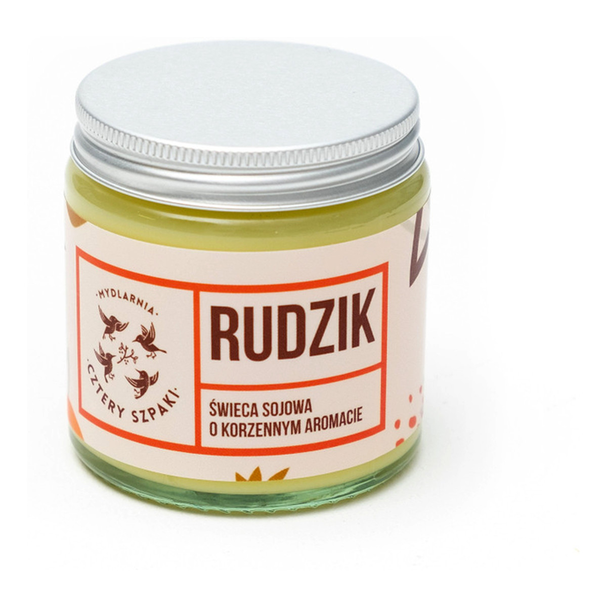 Mydlarnia Cztery Szpaki Rudzik - Naturalna Świeca Sojowa, Korzenna