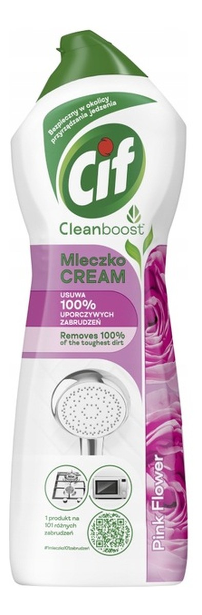 Mleczko do czyszczenia powierzchni z mikrokryształkami