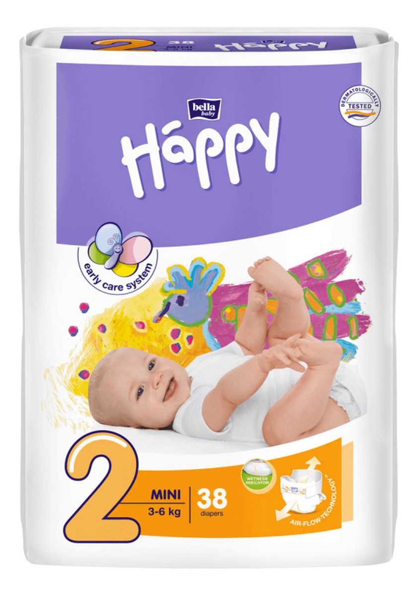 Pieluszki Jednorazowe 2 3-6 kg 38 sztuk