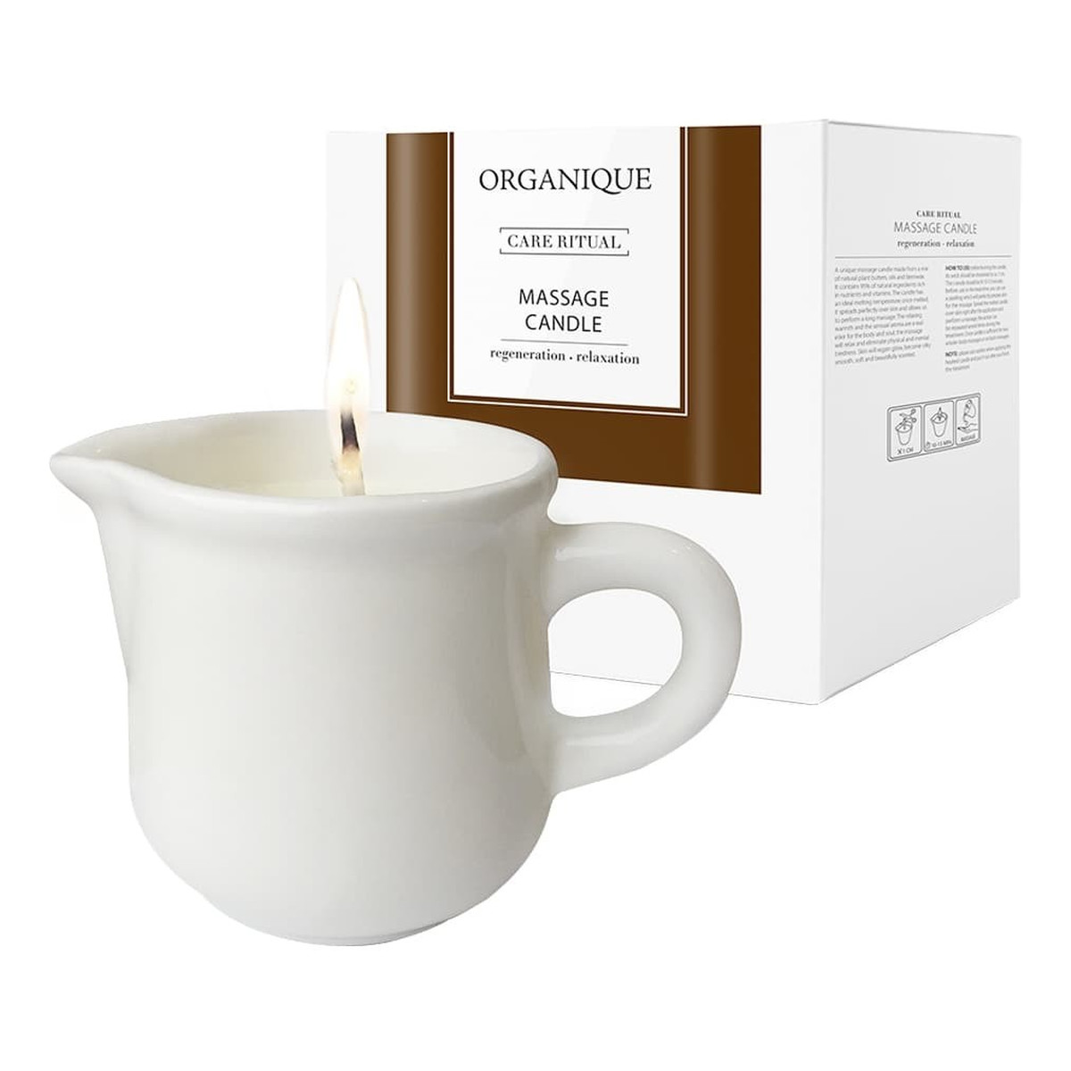 Organique Świeca do masażu w dzbanuszku z Olejem Arganowym - Guawa 125ml