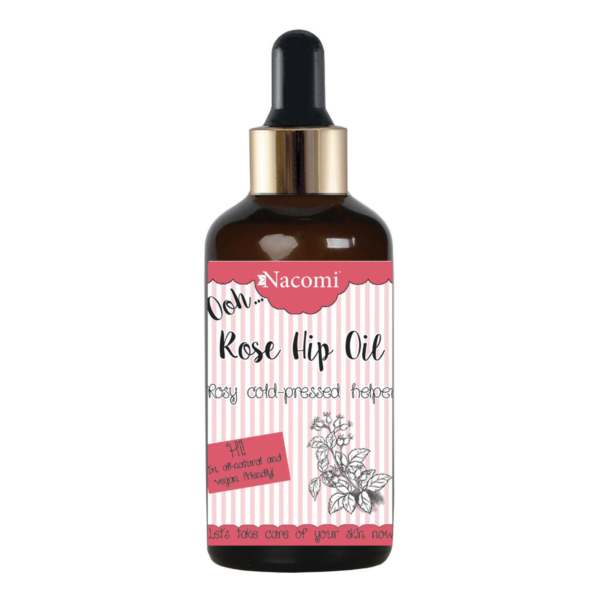 Nacomi Rose Hip Oil olej z dzikiej róży z pipetą 50ml
