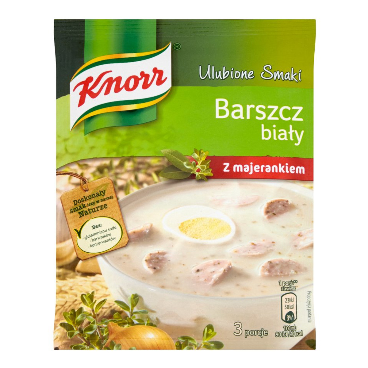 Knorr Ulubione Smaki Barszcz biały z majerankiem 47g