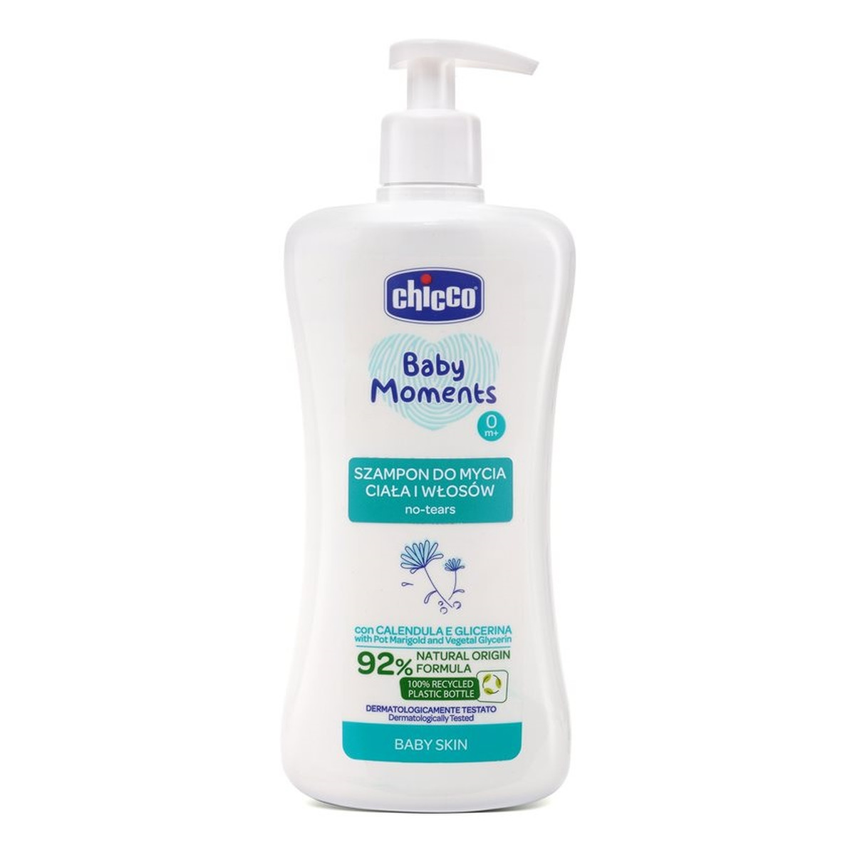 Chicco Baby Moments Szampon do mycia ciała i włosów 0m+ 500ml