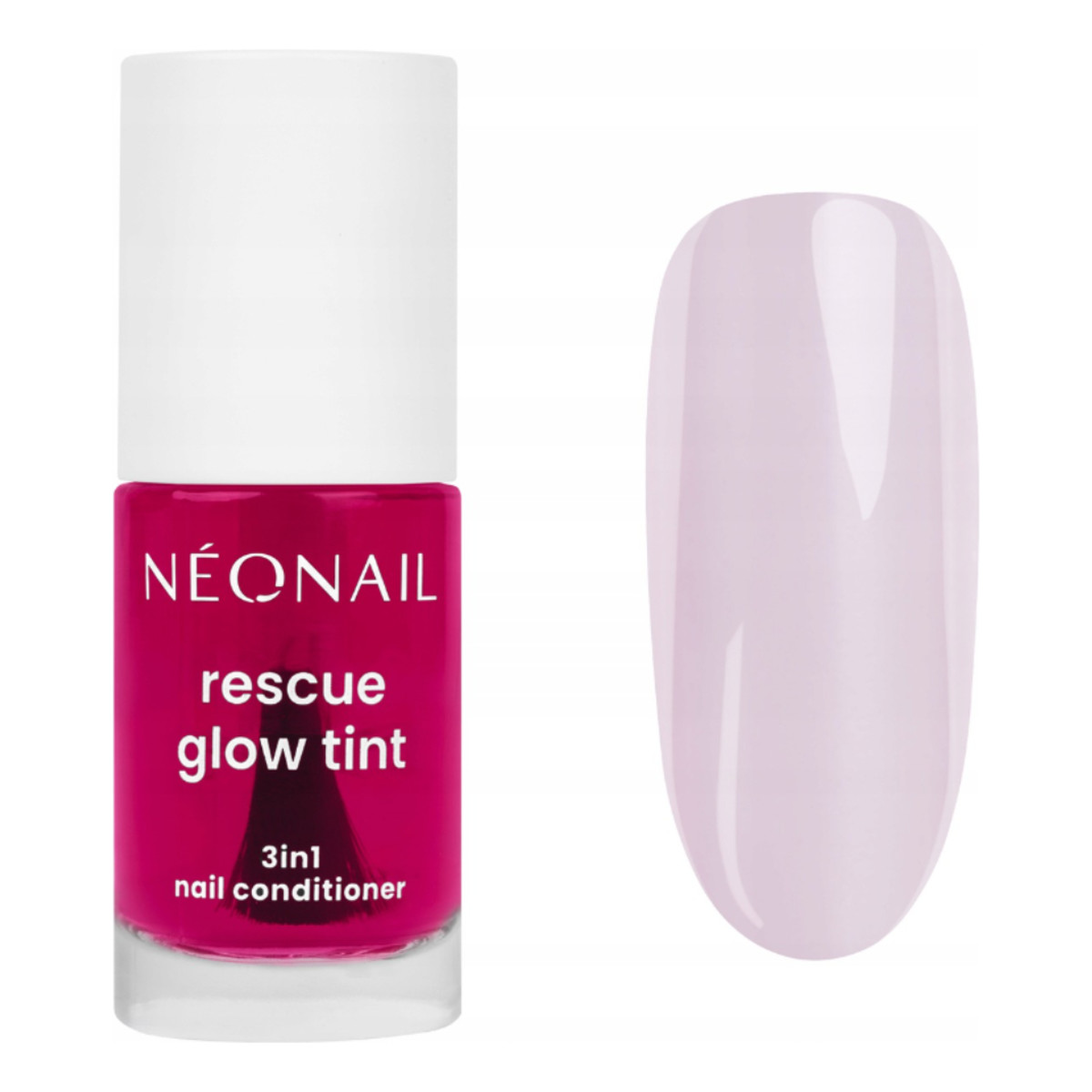 NeoNail Rescue Glow Tint regenerująca odżywka do paznokci Glazed Raspberry 7.2ml