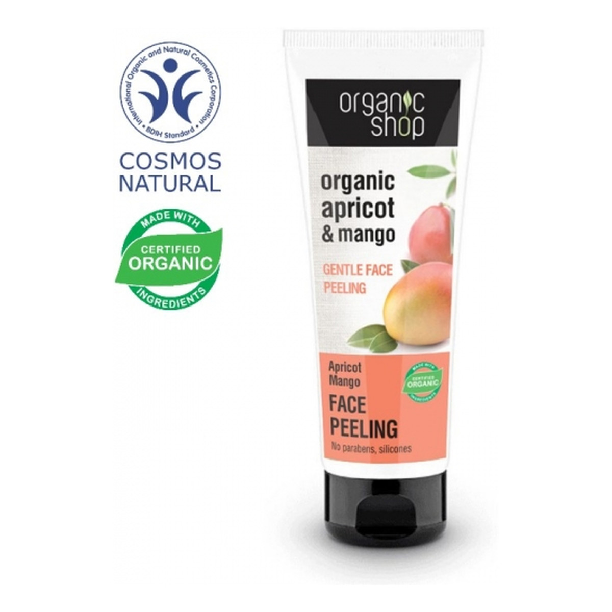 Organic Shop Morela i Mango Delikatny Peeling Do Twarzy 75ml