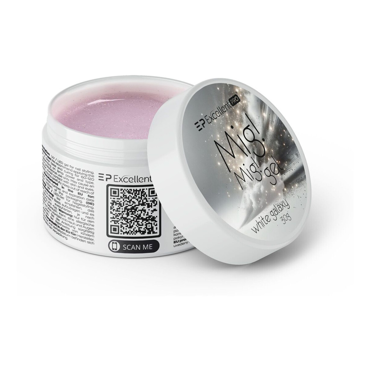 Excellent PRO Mig! Mig! Gel Żel budujący white galaxy 30g