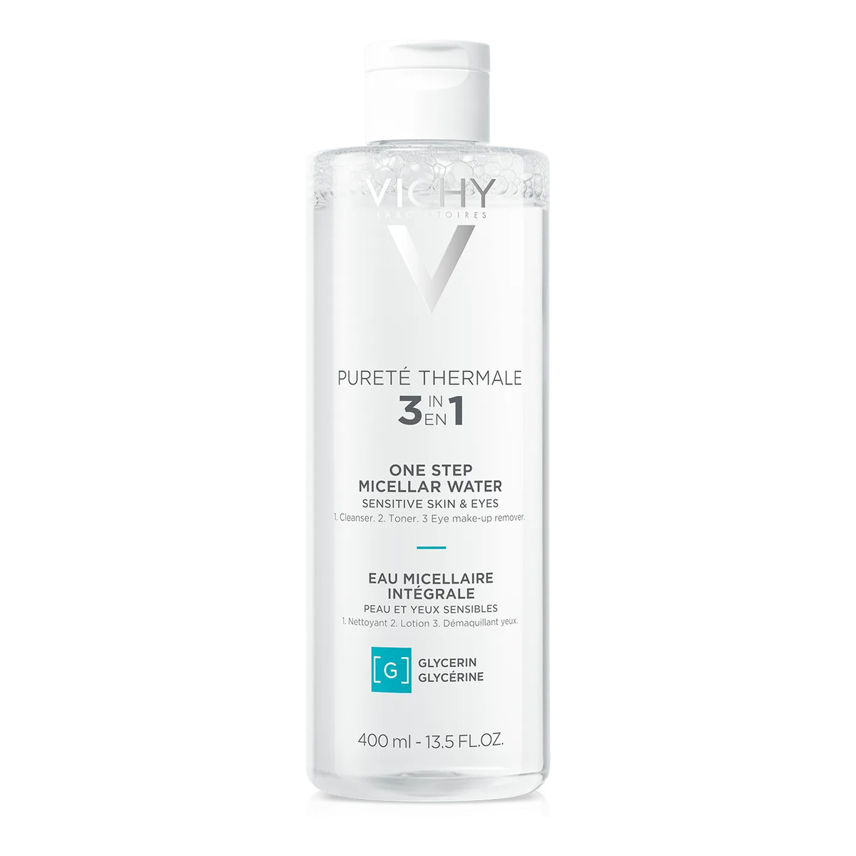 Vichy Purete Thermale Płyn miceralny do wrażliwej skóry twarzy i oczu 400ml