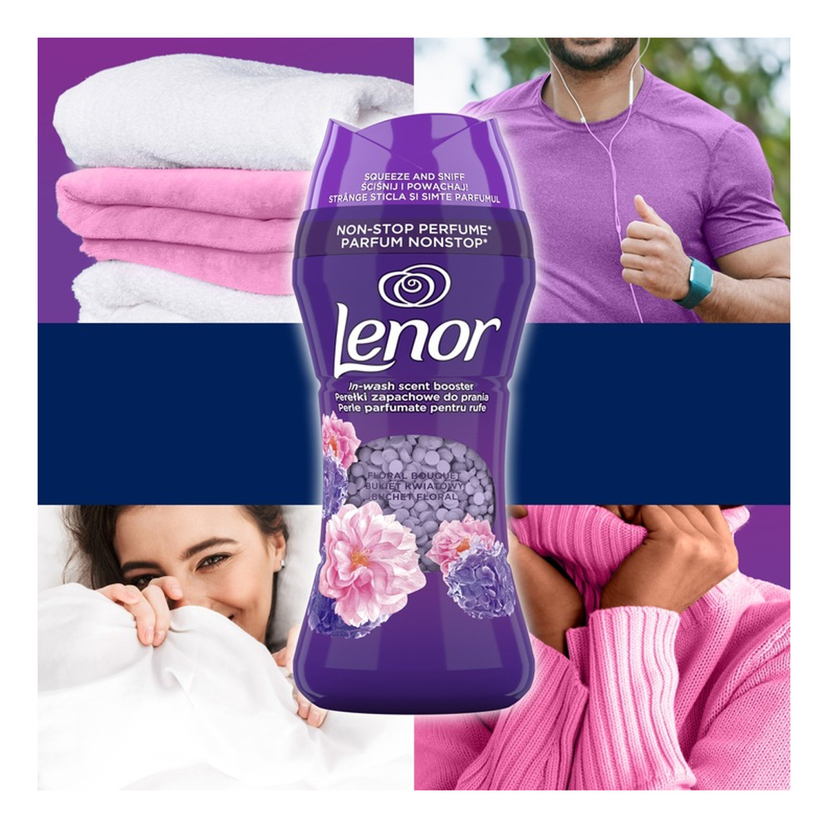 Lenor Perełki Zapachowe Do Prania Kwiatowy Bukiet/Floral Bouquet 195g