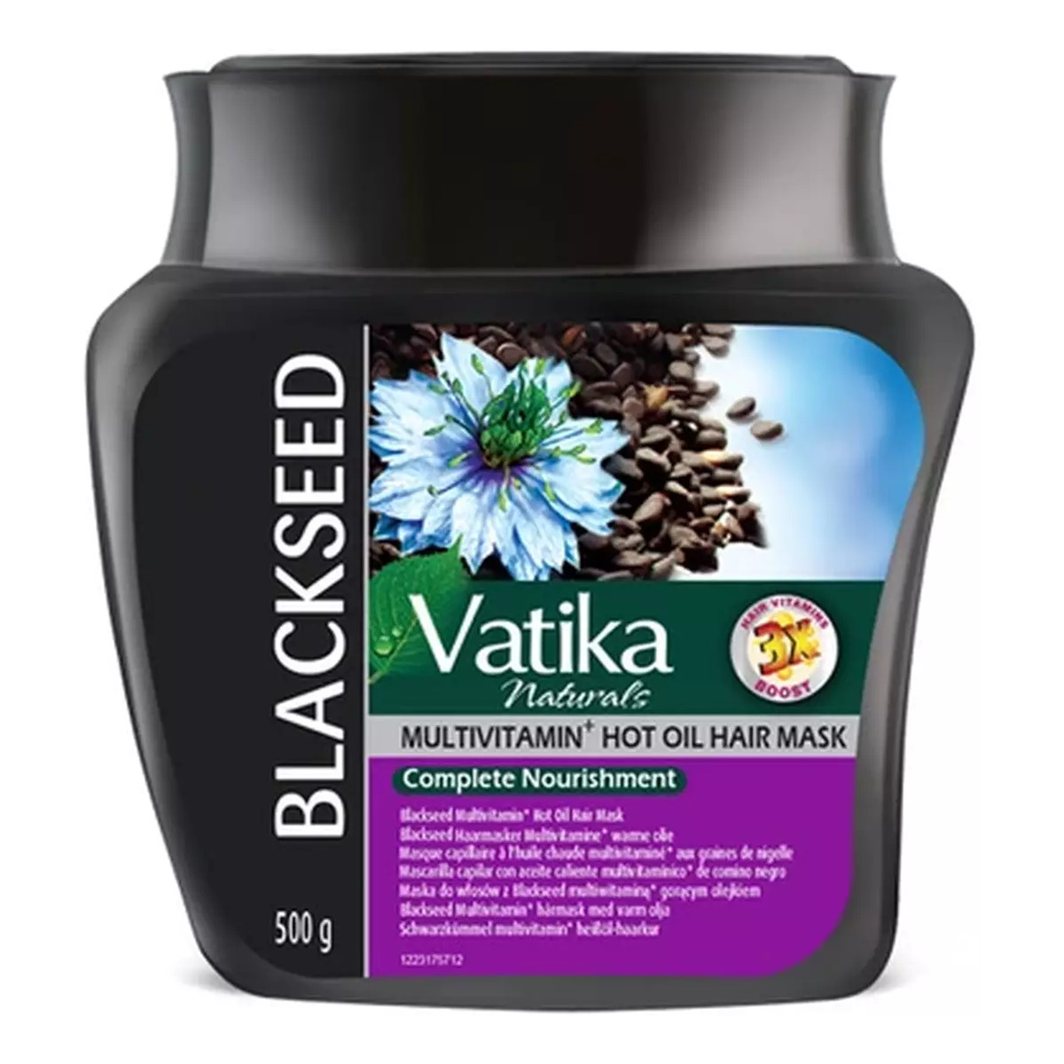 Dabur Vatika Black Seed Maska Do Włosów Zniszczonych z Czarnuszką 500g