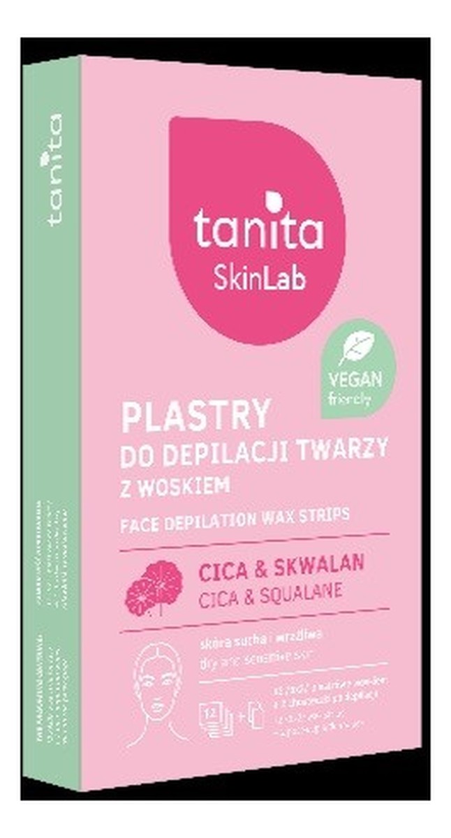 Tanita skinlab plastry d/depil.twarzy cica+skwalen