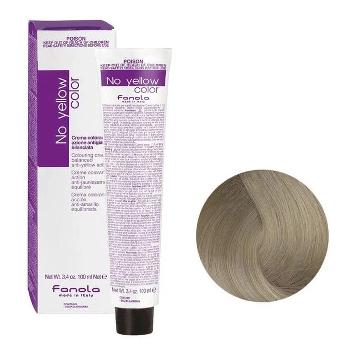 Fanola ICE No Yellow Krem Koloryzujący Do Włosów 100ml