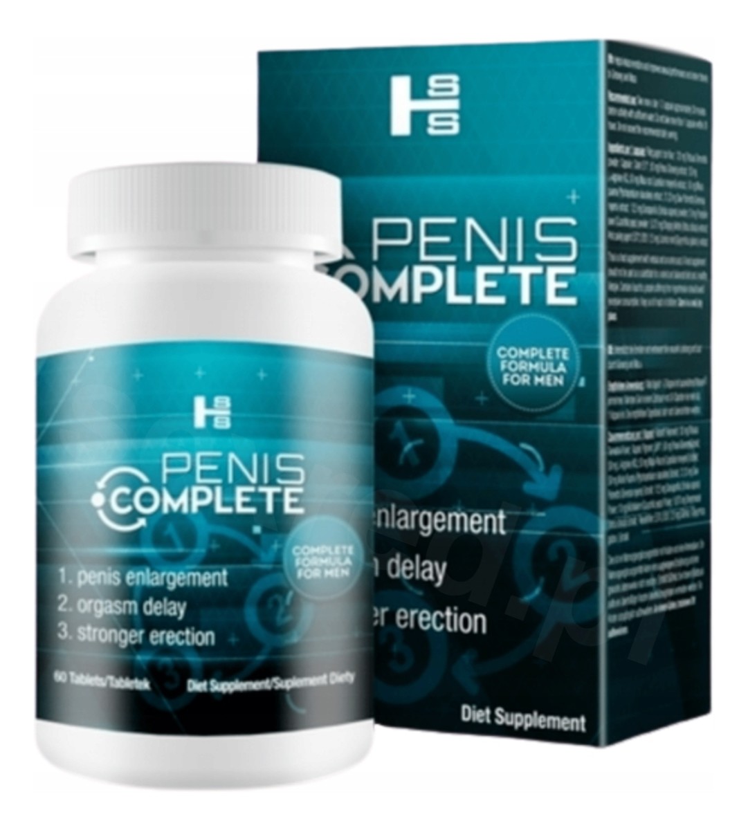 Penis complete powiększenie mocna erekcja dłuższy sex suplement diety 60 tabletek
