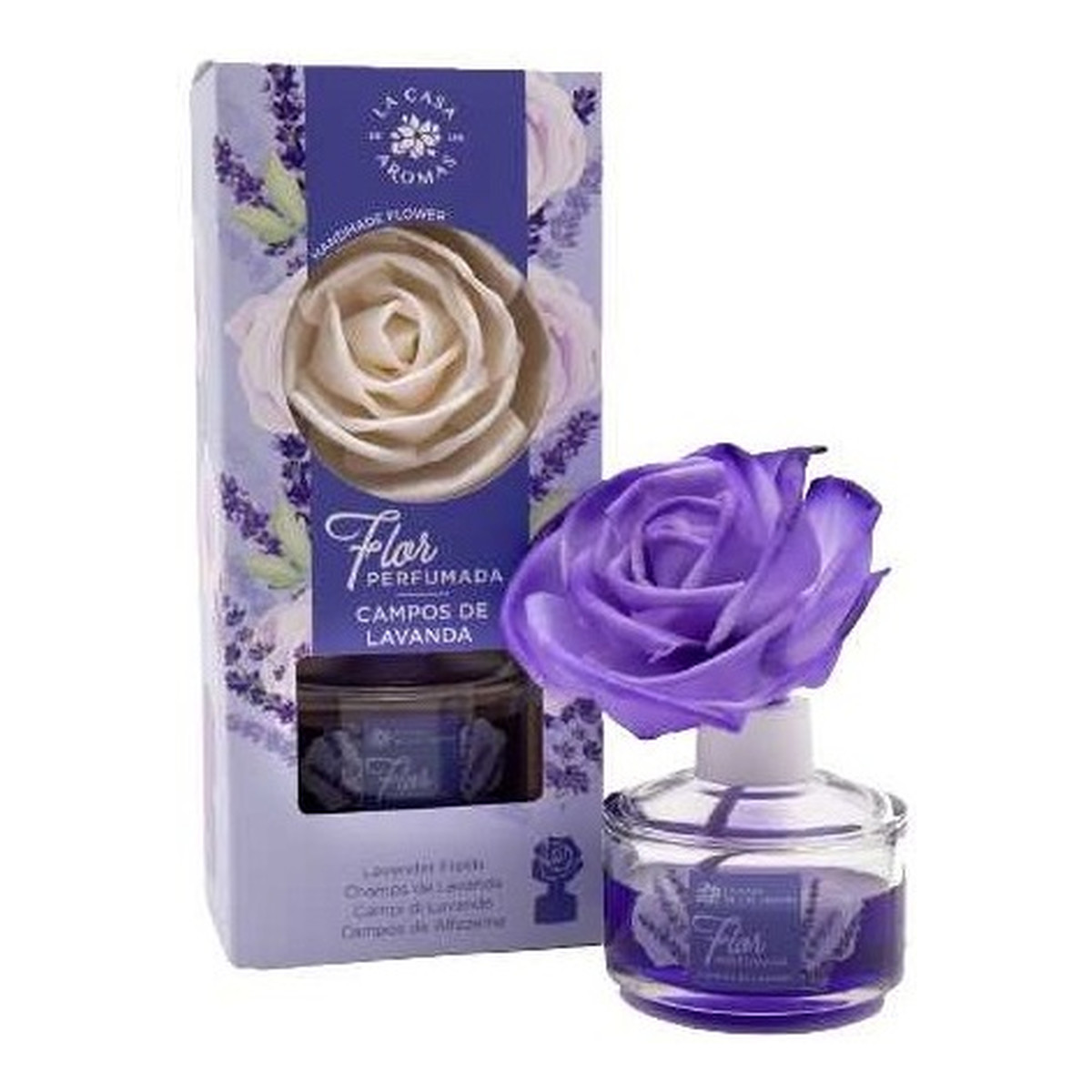 La Casa De Los Aromas Flor perfumada dyfuzor zapachowy w formie kwiata lawenda 65ml