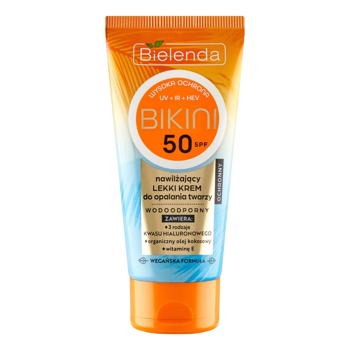 Bielenda BIKINI Bikini Nawilżający Lekki Krem do opalania twarzy SPF50 50ml