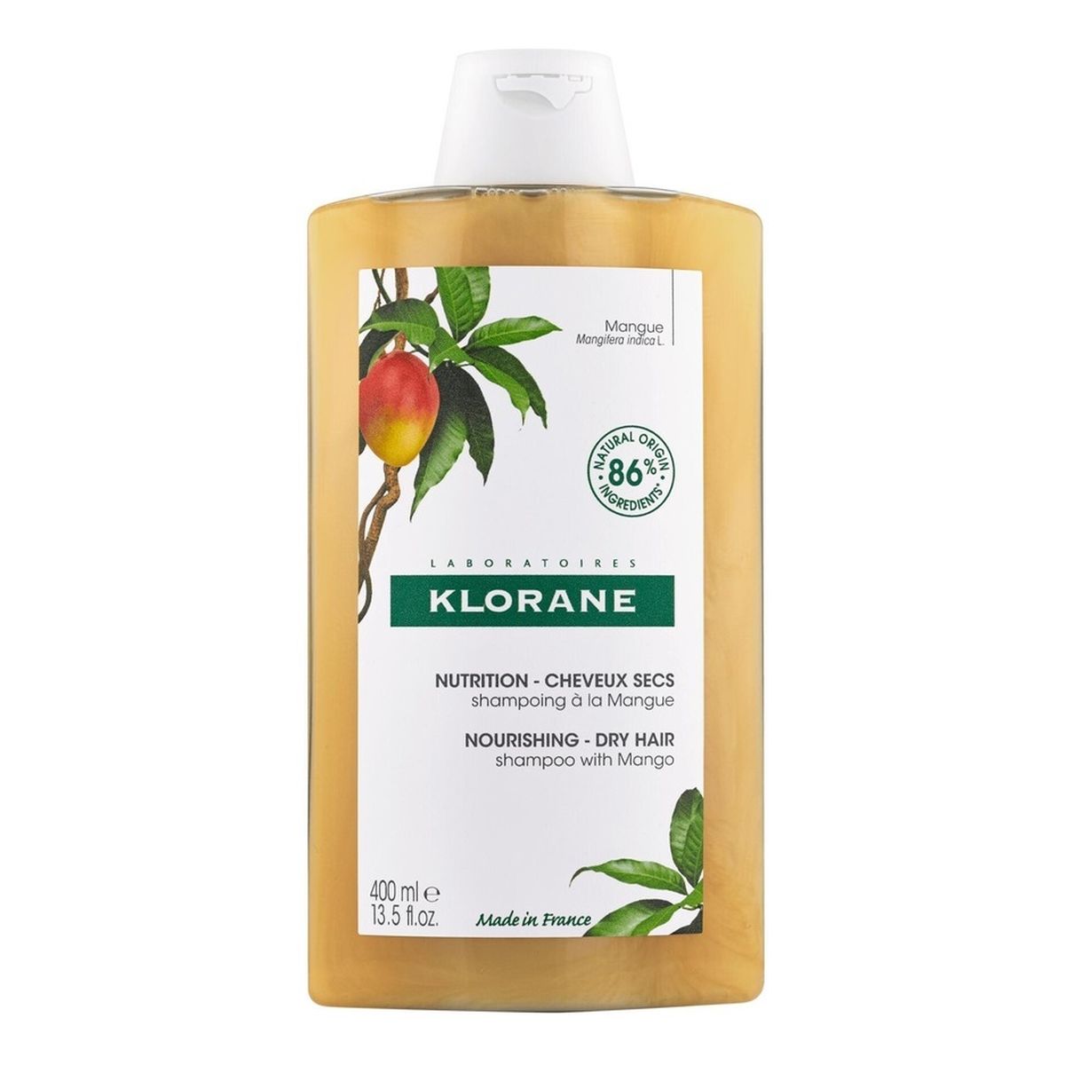 Klorane Nourishing shampoo odżywczy szampon do włosów z mango 400ml