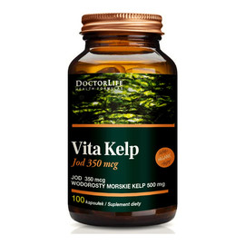 Vita kelp organic 500mg organiczny jod suplement diety 100 kapsułek