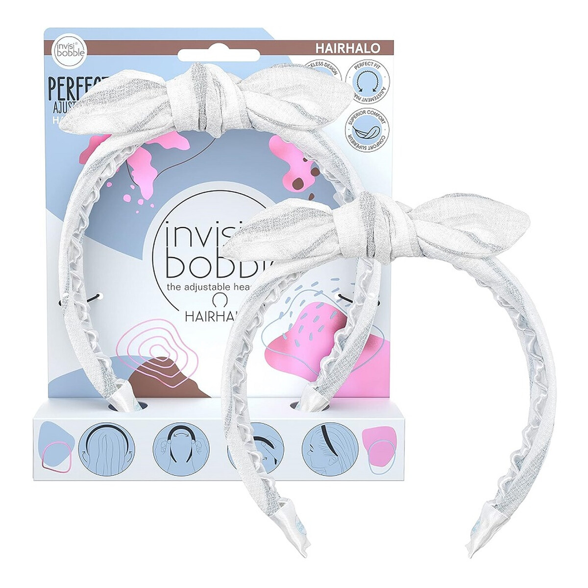 Invisibobble Hairhalo nordic breeze regulowana opaska do włosów midsommar love