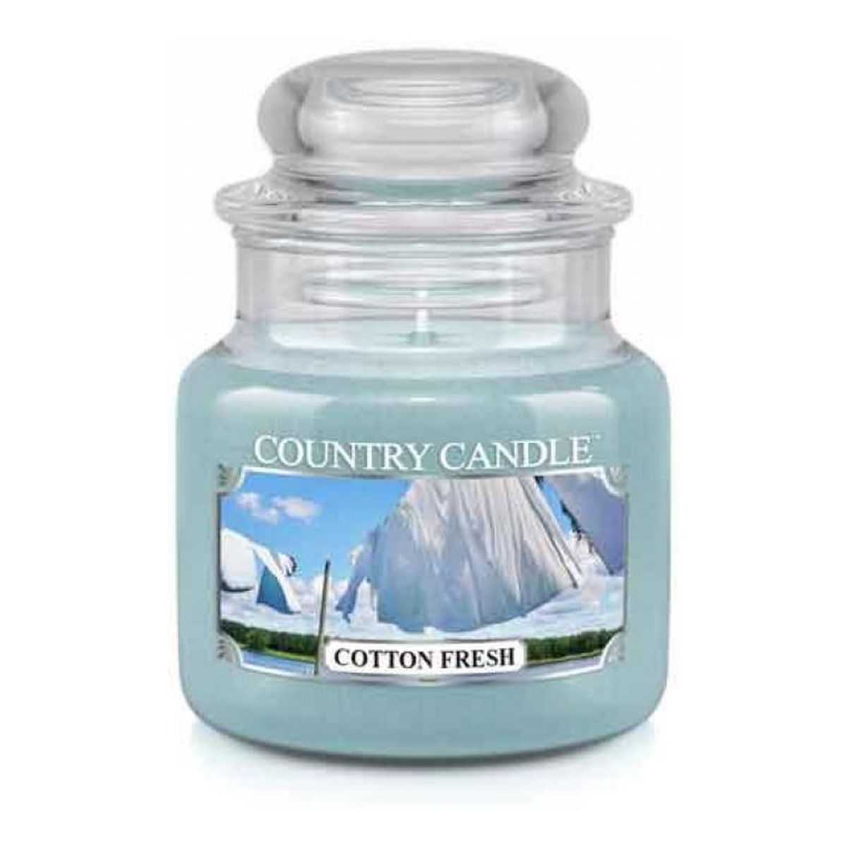 Country Candle Mała świeca zapachowa cotton fresh 104g