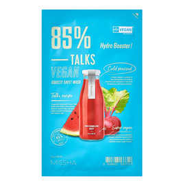 Talks vegan squeeze sheet mask nawadniająca maseczka w płachcie dla zmęczonej skóry hydro booster