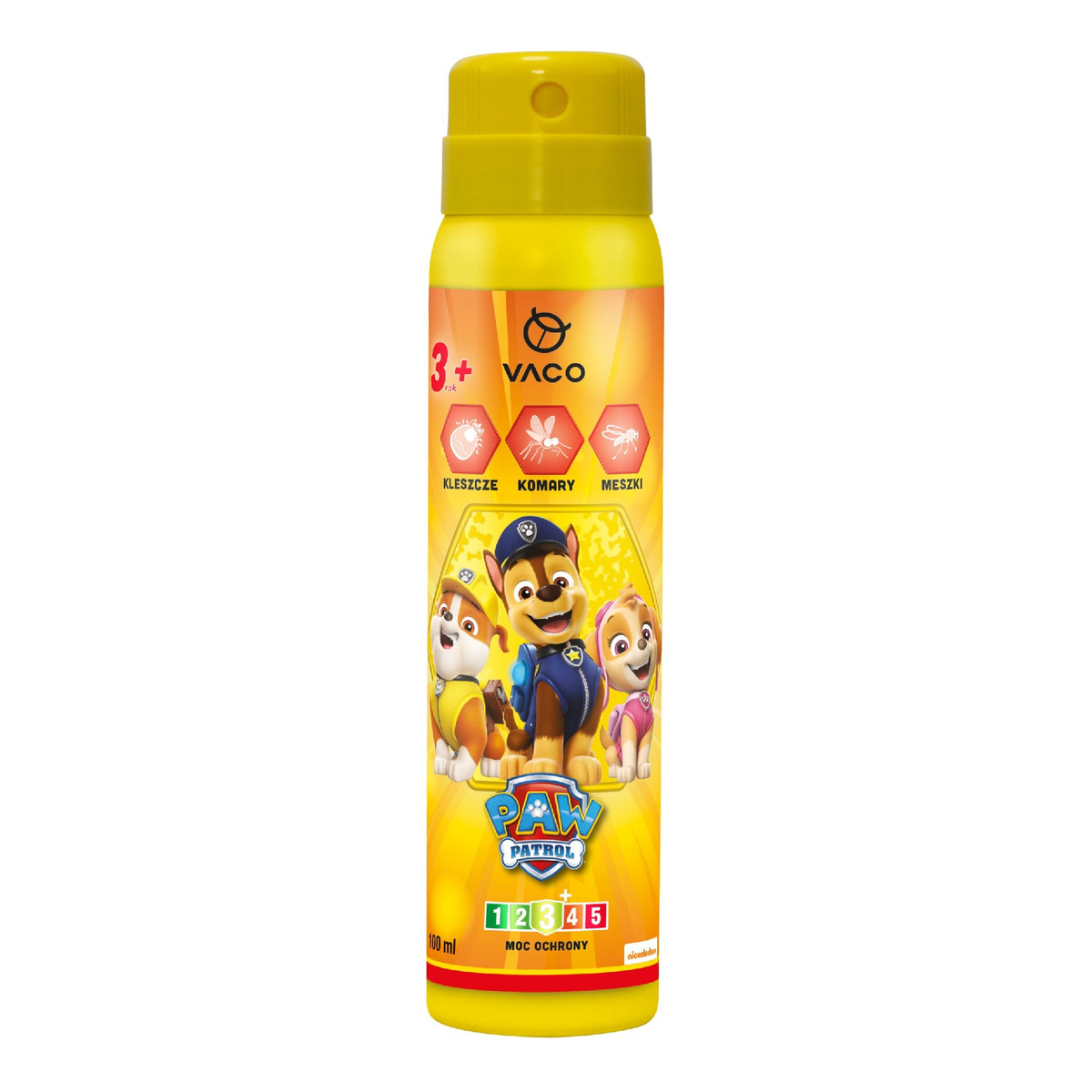 Vaco Paw patrol spray na komary,kleszcze i meszki-dla dzieci (3+) 100ml