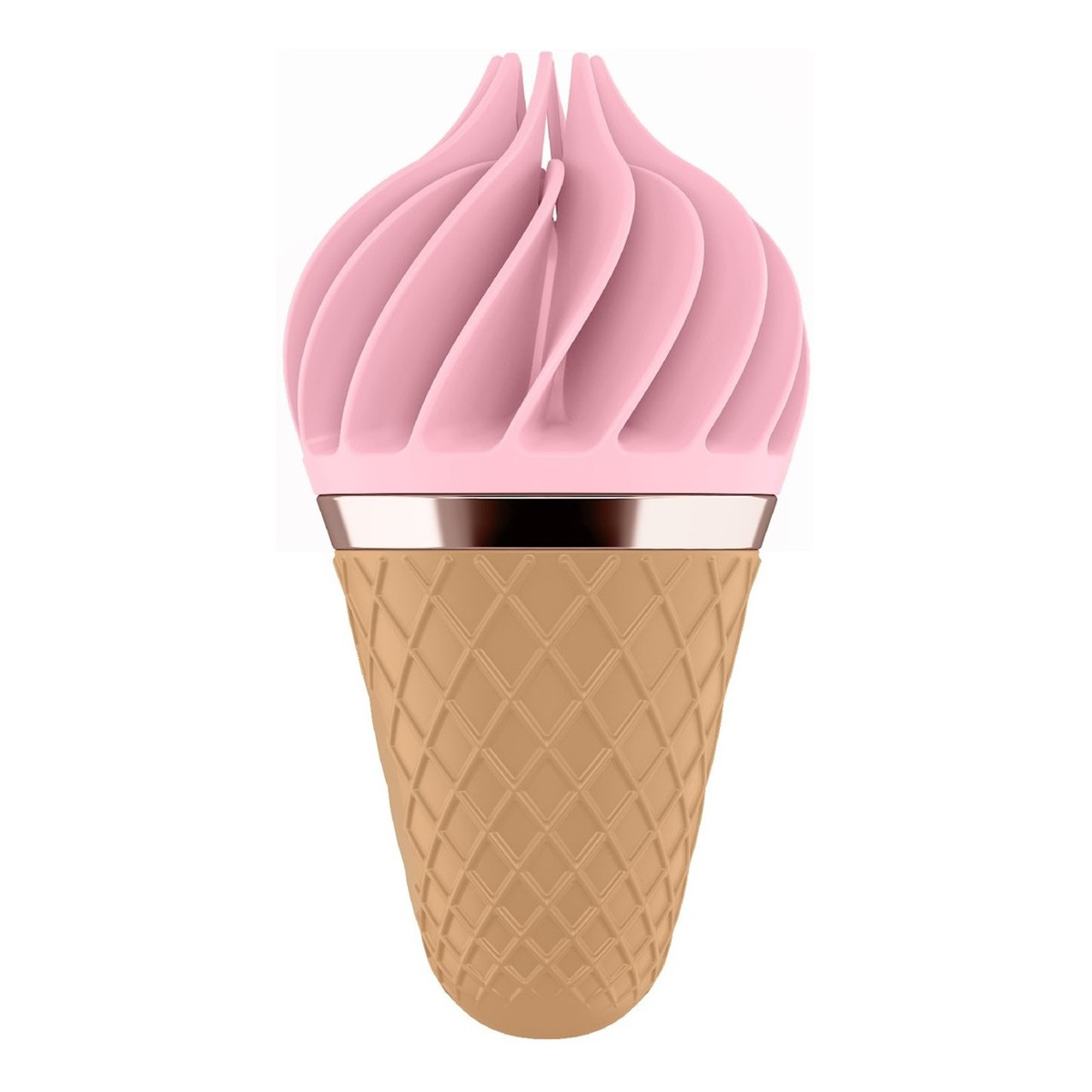Satisfyer Sweet treat spinnator stymulator łechtaczki w kształcie lodowego rożka różowy