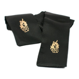 Black Satin satynowa szarfa/opaska na oczy Czarna