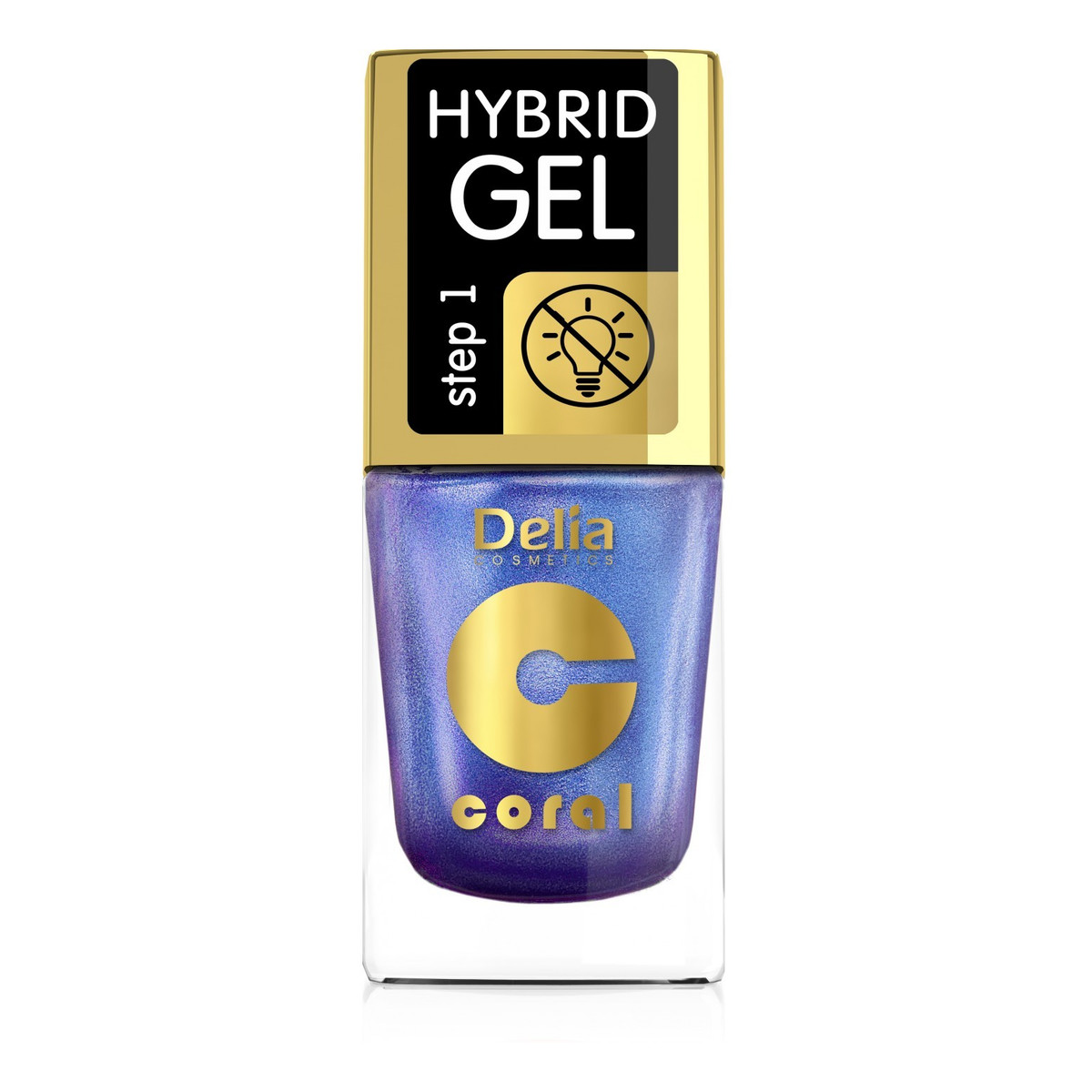 Delia Coral Hybrid Gel Lakier hybrydowy do paznokci Multirefleks 11ml