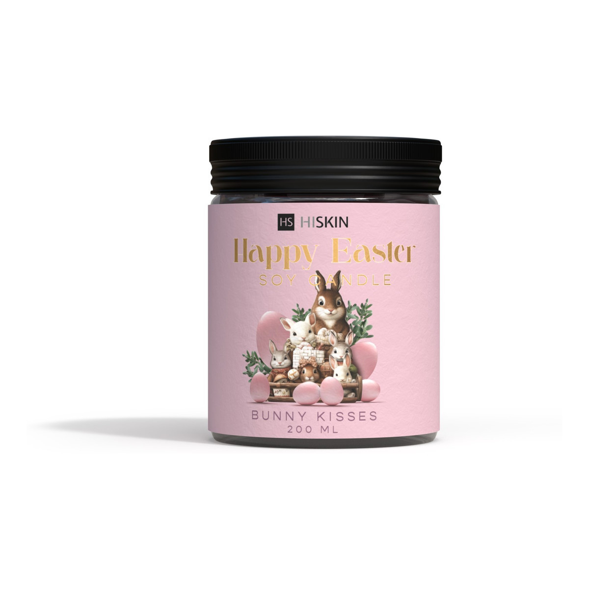 Hiskin Happy easter wielkanocna świeca sojowa-bunny kisses 200ml