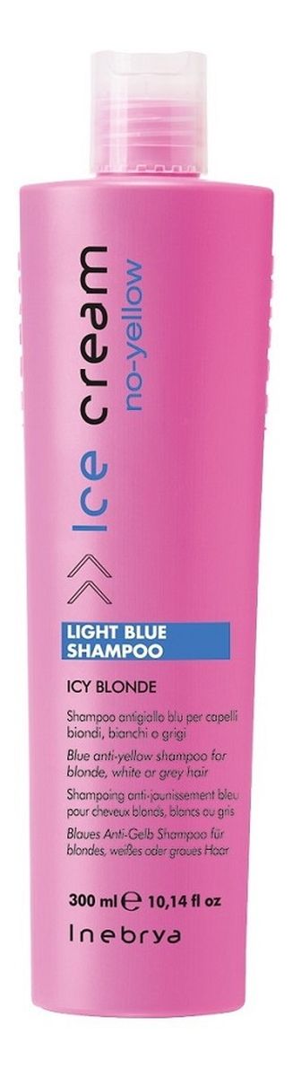 Ice cream no-yellow light blue shampoo szampon do włosów blond