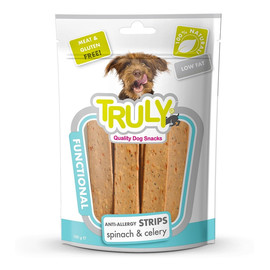 Dog snacks przekąski dla psa functional-paseczki ze szpinakiem i selerem (anty-alergiczne)