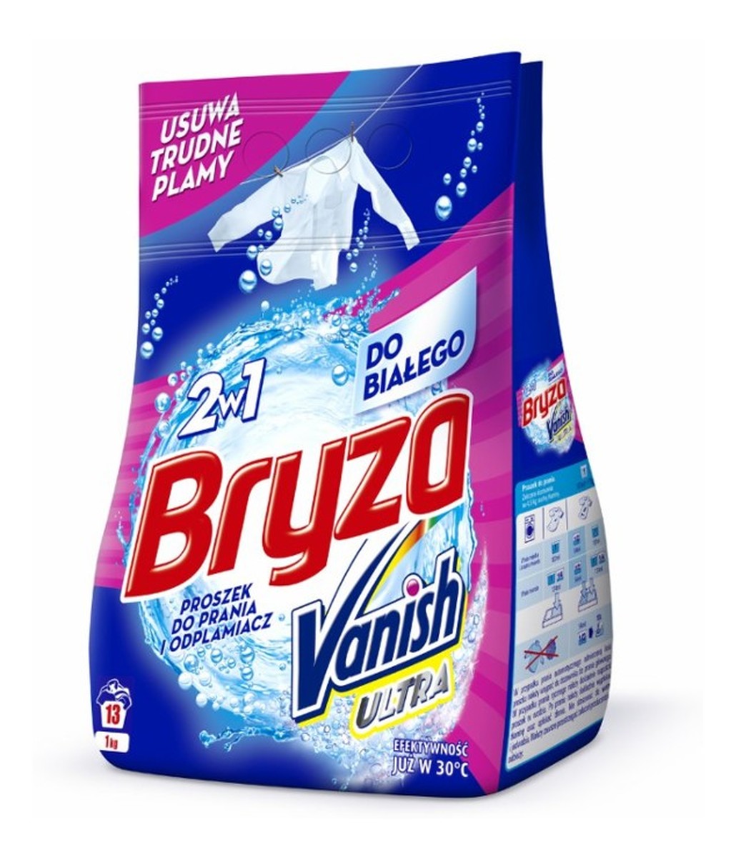 Vanish Ultra White Proszek do prania + wybielacz 2w1 do białego (13 prań)