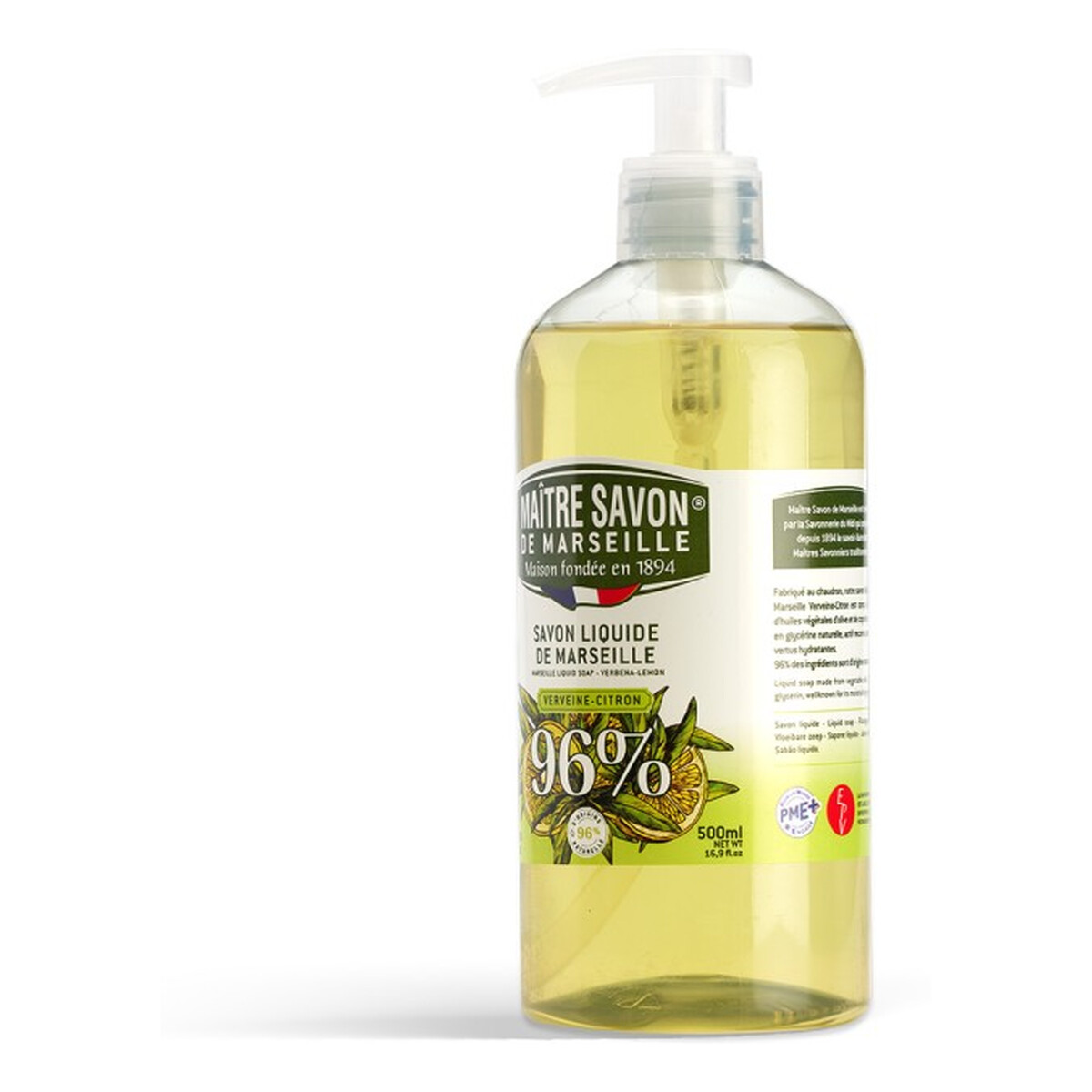 Maitre Savon Mydło Marsylskie w płynie Werbena i Cytryna 500ml