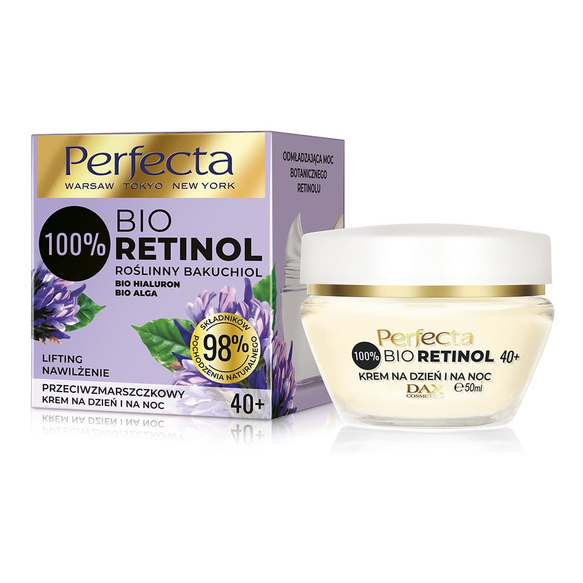 Perfecta BIORETINOL Przeciwzmarszczkowy krem na dzień i na noc 40+ 50ml