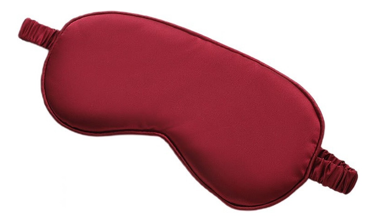 Opaska na oczy opk10cr satynowa bordowa