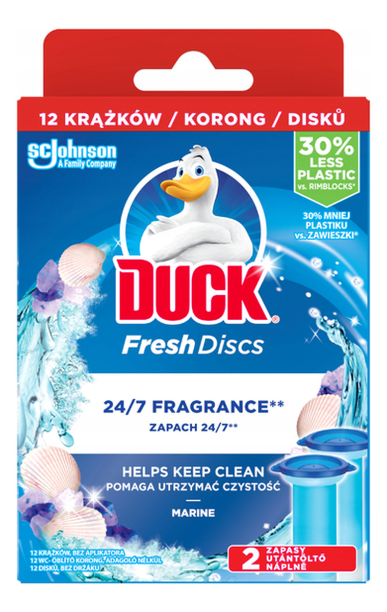 Discs Marine Podwójny zapas krążka żelowego do toalety 2 x