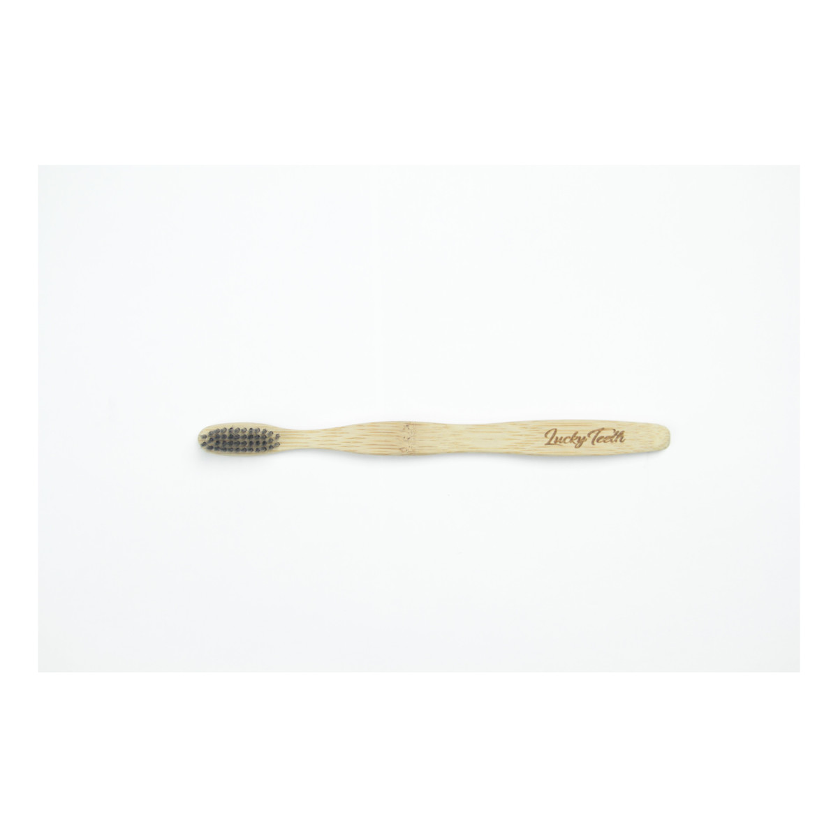 Lucky Teeth Bamboo Charcoal Toothbrush Soft Bristles, BPA & Phthalates Free szczoteczka do zębów