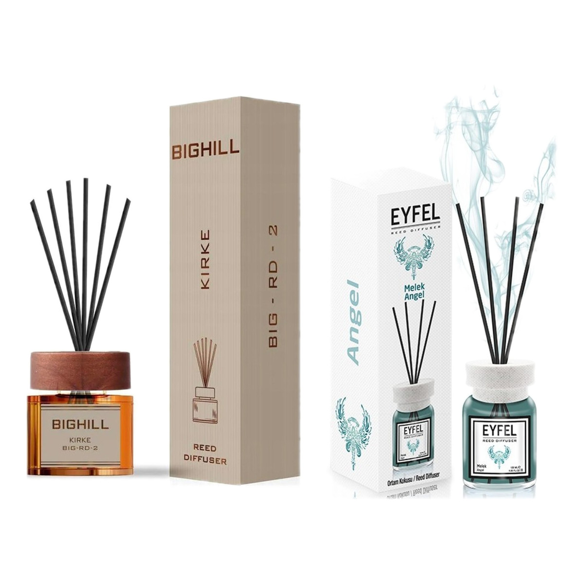 Eyfel Dyfuzor zapachowy z patyczkami Anioł + Bighill Kirke Premium 2x120ml