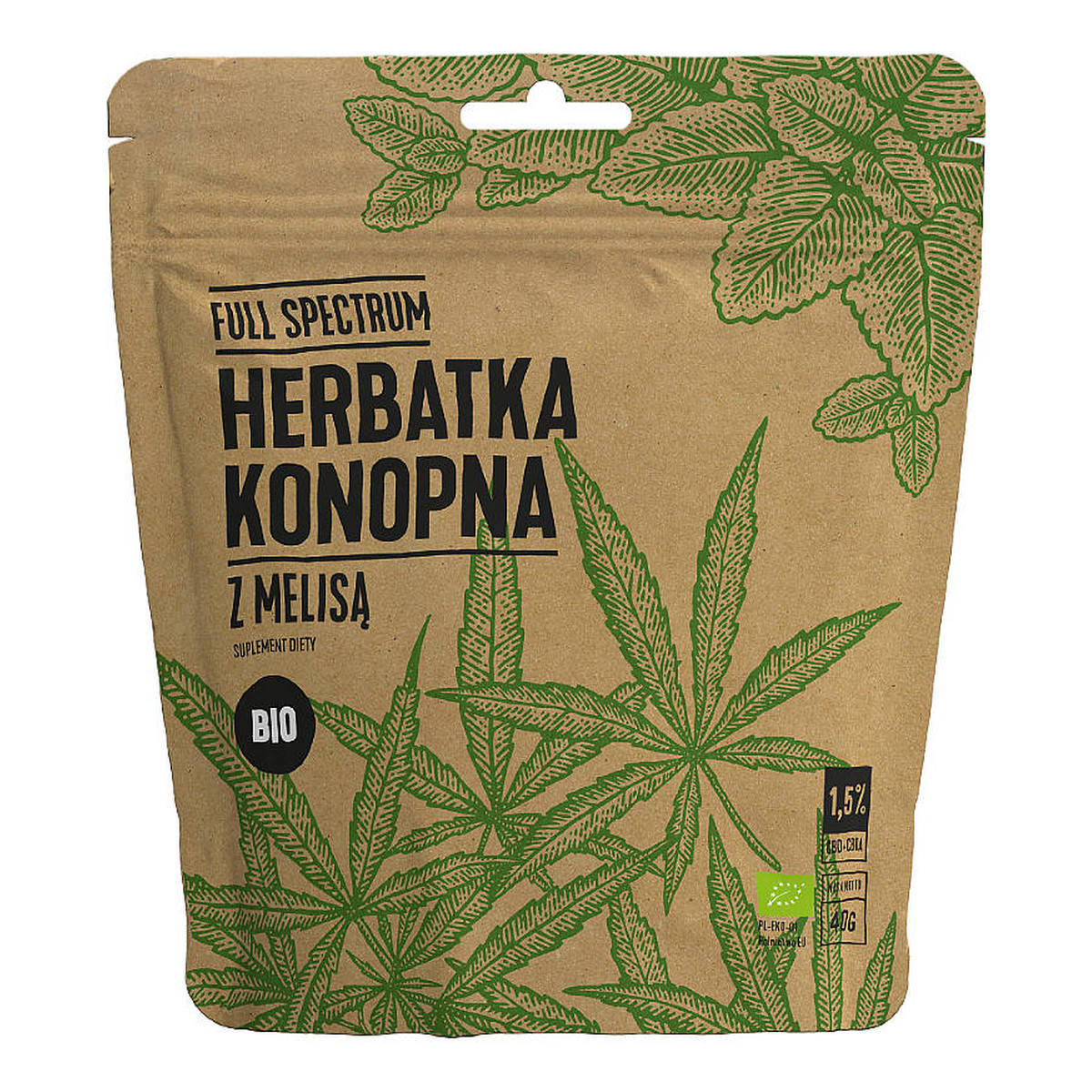 Full Spectrum Herbatka konopna z melisą suplement diety 40g