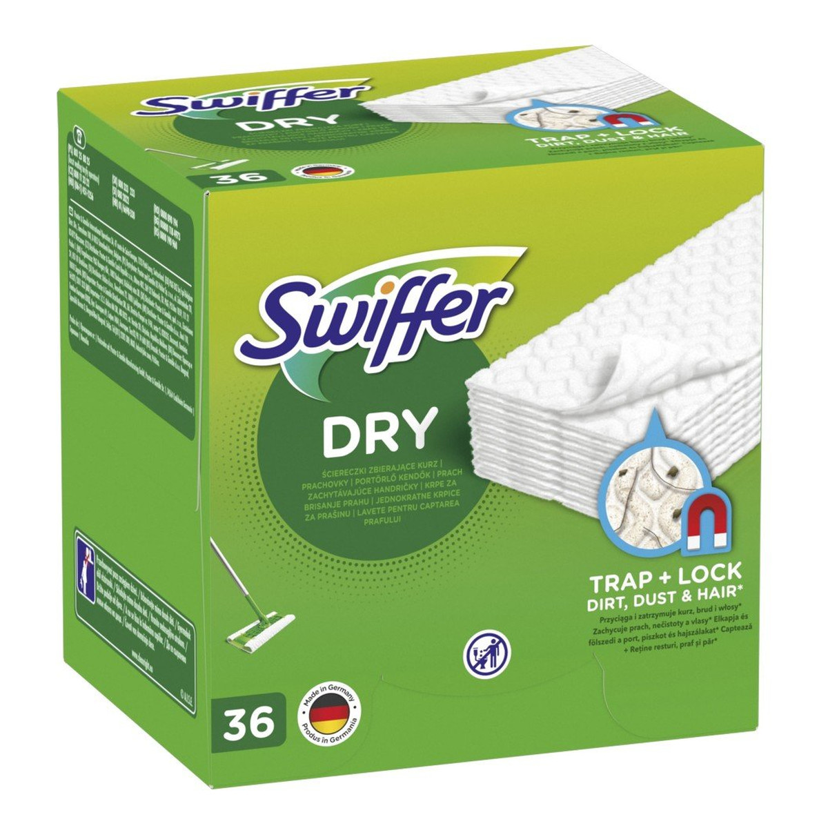 Swiffer Dry Suche ściereczki zbierające kurz 36szt.