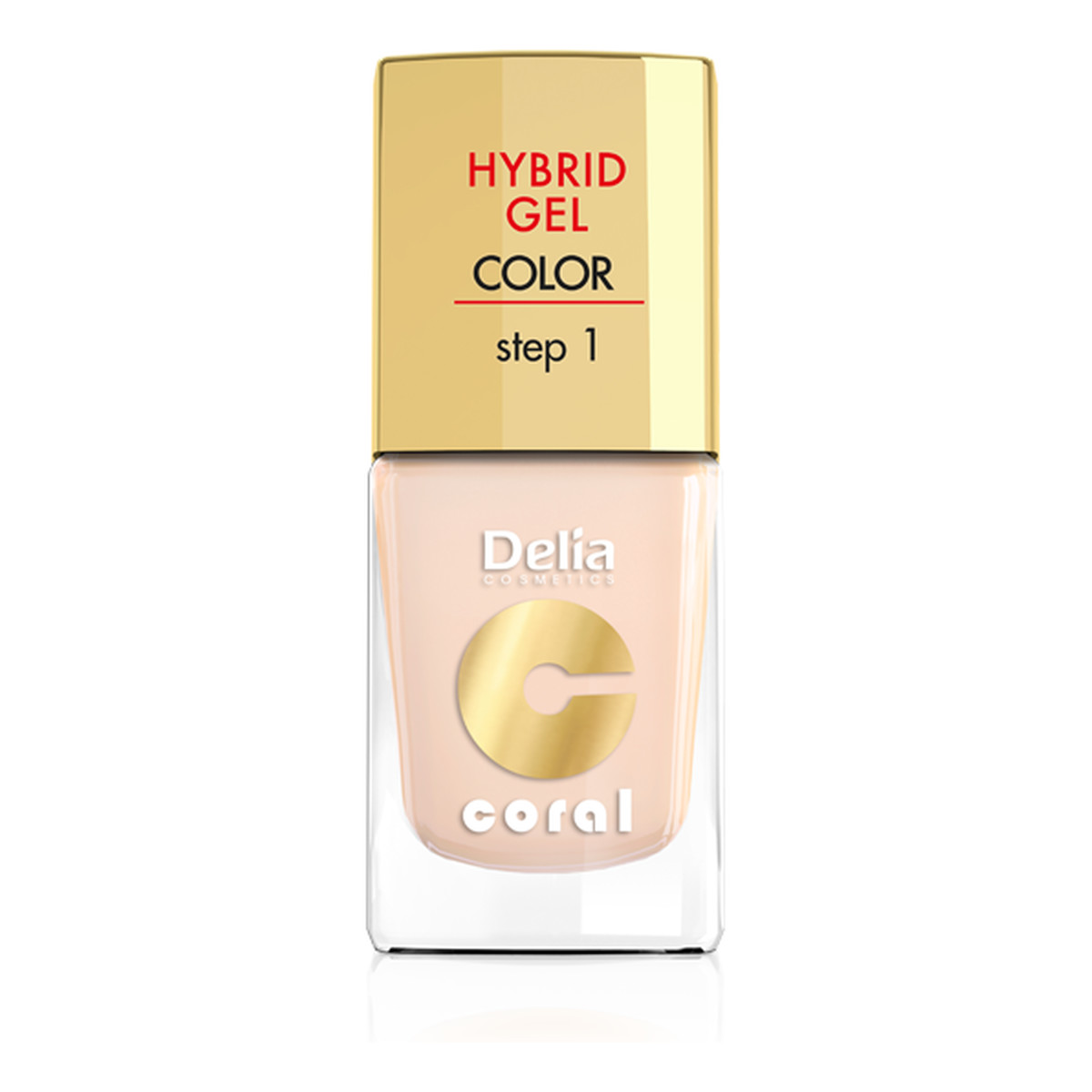 Delia Hybrid Gel Coral Lakier Do Paznokci 11ml