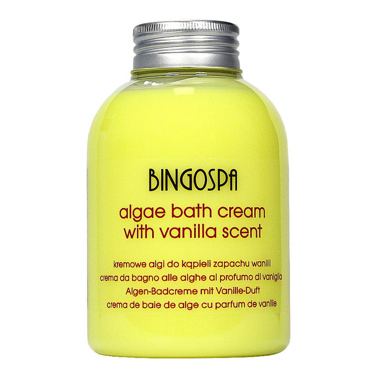 BINGOSPA Kremowe algi do kąpieli o zapachu wanilii 500ml