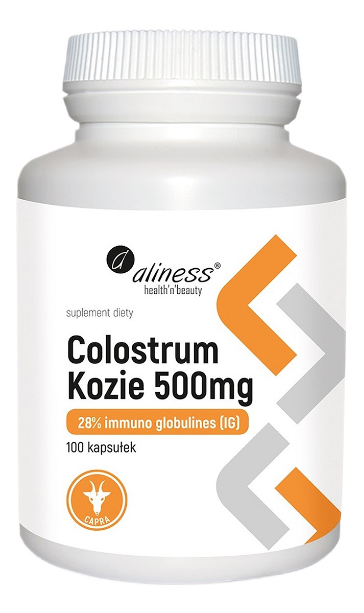 Colostrum kozie ig 28% 500mg suplement diety 100 kapsułek