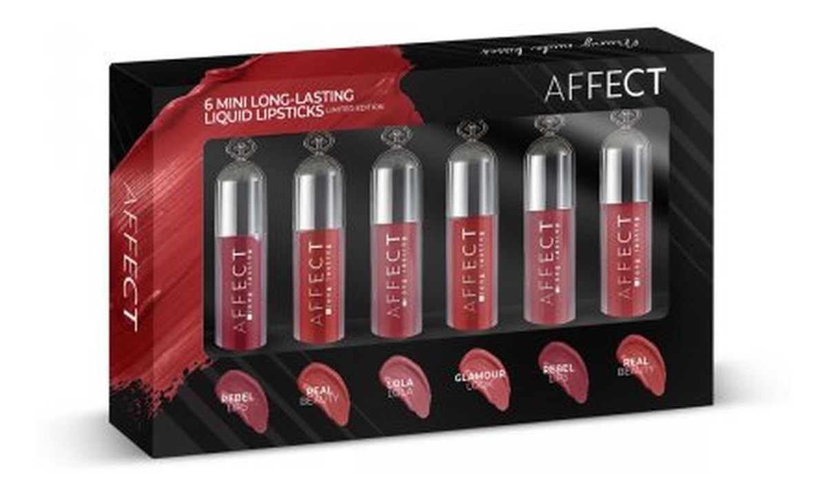 6 MINI LONG-LASTING LIQUID LIPSTICK - Zestaw mini pomadek w płynie - LIMITED EDITION